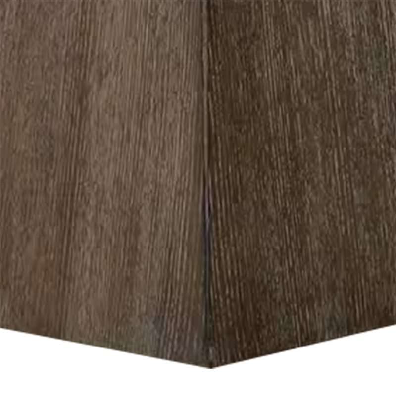 Asten Side End Table-22 Inch-Square White Marble Top-Walnut Brown