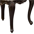 Side End Table-28 Inch-Carved Cabriole Legs-Champagne Silver