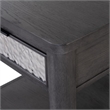 Zoko Side End Table-1 Drawer-1 Shelf-Ash Gray Rubberwood-24 Inch