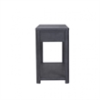 Zoko Sofa Table-2 Drawers and 1 Shelf-Ash Gray Rubberwood-48 Inch