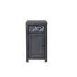 Zoko Chairside End Table-Drawer and USB Ports-Ash Gray Wood-26 Inch