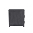 Zoko Chairside End Table-Drawer and USB Ports-Ash Gray Wood-26 Inch
