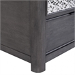 Zoko Chairside End Table-Drawer and USB Ports-Ash Gray Wood-26 Inch