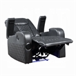 Liza Power Motion Recliner Chair-Bluetooth USB-Gray Faux Leather