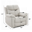 Cheru Power Motion Lift and Recliner Chair with Heated Massage-Ivory