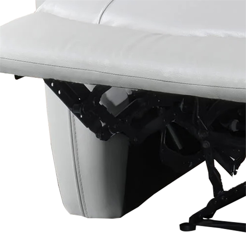 Teren Power Recliner Chair-Rich Taupe Leather Match-Foam