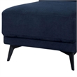 Panie Modular Armless Lounge Chair-Adjustable Headrest-Navy Blue Fabric