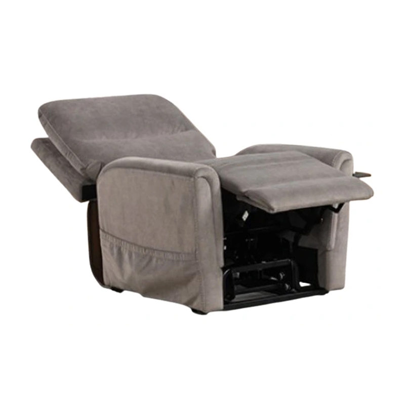 Power Lift Chair with Heat and Massage-Gray Fabric Padded-USB Port