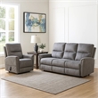 Power Lift Chair with Heat and Massage-Gray Fabric Padded-USB Port