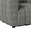 Hery Accent Armchair- 36 Inch- Gray Boucle- Vertical Channel Tufted
