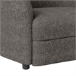 Srey Accent Chair- 37 Inch- Plush Gray Boucle- Curved Kidney Shape