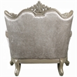 Bertha Accent Chair- European Ornate Carved Beige- Champagne Wood