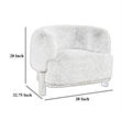 Linia- Accent Chair- Soft Cushioned Barrel Back- Brown- Black Wood
