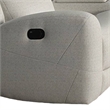 Gira Manual Recliner Loveseat with Center Console- 79 Inch- Wood- Beige