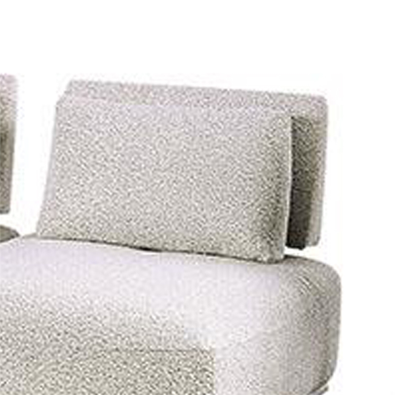 Stavan Modular L Sectional Sofa- Light Gray Boucle- Adjustable Back