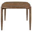 Dora Dining Table-63 Inch Oval Top-Tapered Legs-Walnut Brown Solid Wood