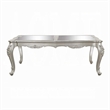 Bowe Dining Table-80-96 Inch-Mirrored-Classic Champagne Silver Wood