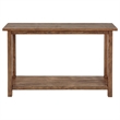 Ayne Console Table-1 Shelf-Distressed Brown Wood Frame-47 Inch