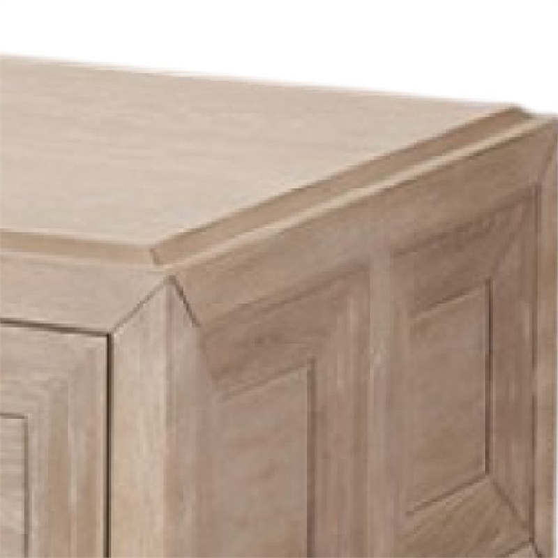 Kizie Coffee Table-2 Drawers-Wheels-Tawny Brown Wood-54 Inch