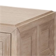 Kizie Coffee Table-2 Drawers-Wheels-Tawny Brown Wood-54 Inch