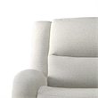 Gira Manual Recliner Sofa with Contour Armrest- Solid Wood- 88 Inch- Beige