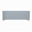 Reah Sofa- Knitted Light Blue Chenille- White Composite Wood- 85 Inch