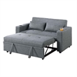 Soen Convertible Sofa w Pull Out Sleeper Bed- 2 Pillows- Slate Gray