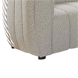 Hery Loveseat- 65 Inch- White Boucle- Vertical Channel Tufted Details