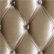 Kin Ornate Sofa- 7 Accent Pillows- Tufted Tan and Antique White