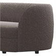Srey 2pc Sofa and Loveseat Set- Gray Boucle- Curved Kidney Shape