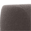 Srey Loveseat- 64 Inch- Charcoal Gray Boucle- Curved Kidney Shape