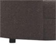 Srey Loveseat- 64 Inch- Charcoal Gray Boucle- Curved Kidney Shape