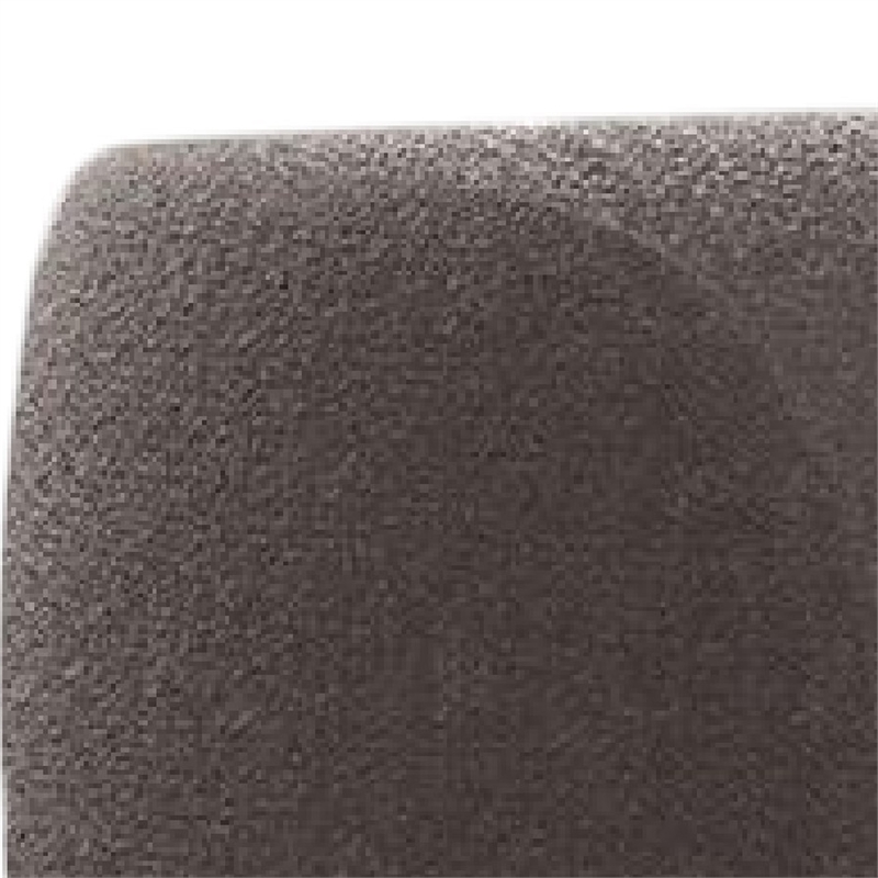 Srey Loveseat- 64 Inch- Charcoal Gray Boucle- Curved Kidney Shape