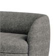 Srey Sofa- 84 Inch- Charcoal Gray Boucle- Smooth Curved Kidney Shape