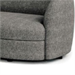 Srey Sofa- 84 Inch- Charcoal Gray Boucle- Smooth Curved Kidney Shape