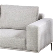 Kevin Sectional Sofa- Left Chaise- Gray Chenille- 98 Inch- Metal Legs