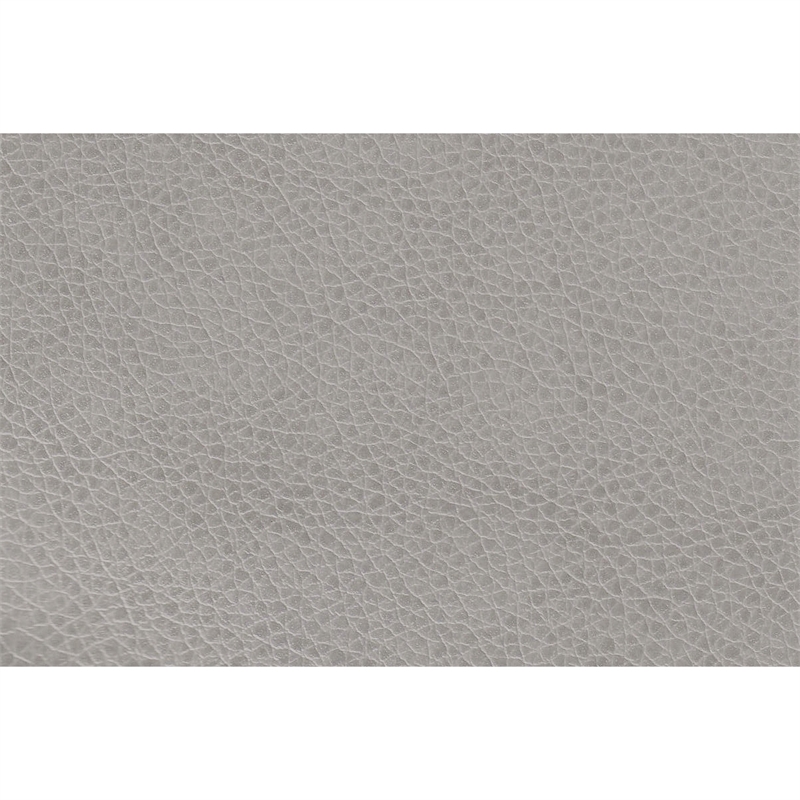 Dero Convertible Sectional Sofa Storage Chaise- Gray Faux Leather