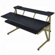 Vion 71 Inch Music Producer Desk for Computer- Black- 3 Tier Shelves