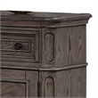 Sideboard Buffet Cabinet- 2 Storage Drawers- 56 Inch Oak Brown Wood
