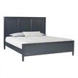 Alta King Size Bed- Classic French Design- Malta Blue Solid Wood Frame