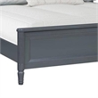 Alta Queen Size Bed- Classic French Design- Malta Blue Solid Wood