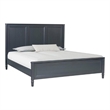 Alta Queen Size Bed- Classic French Design- Malta Blue Solid Wood