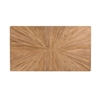 Lucas Dining Table- Rectangular Natural Brown- Solid Wood- 68 Inch