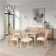 Lucas Dining Table- Rectangular Natural Brown- Solid Wood- 68 Inch