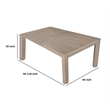 Kizie Dining Table- 94-118 Inch Extendable Top- Tawny Brown Rubberwood