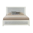 Joho King Size Bed- Luxury Beige Diamond Button Tufted Upholstery