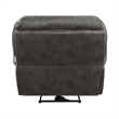 Tony 40 Inch Power Recliner Chair- Gray Microfiber- Solid Wood- USB Port
