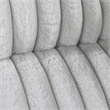 Rexy Manual Double Recliner Sofa- Textured Light Gray Corduroy 95 Inch