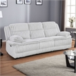 Rexy Manual Double Recliner Sofa- Textured Light Gray Corduroy 95 Inch