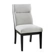 Moi 5pc Dining Table and Chair Set- 52 Inch Round Glass- White Black